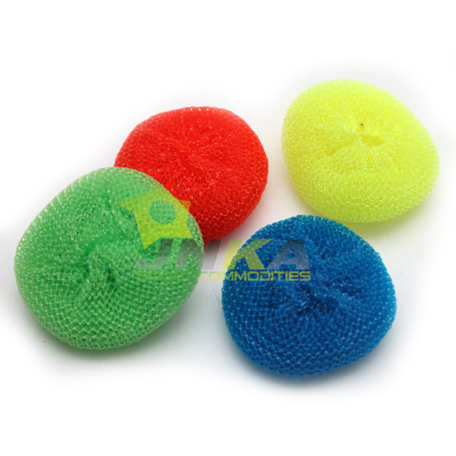 What are the characteristics of Kitchen Clean Plastic Mesh Scourer?